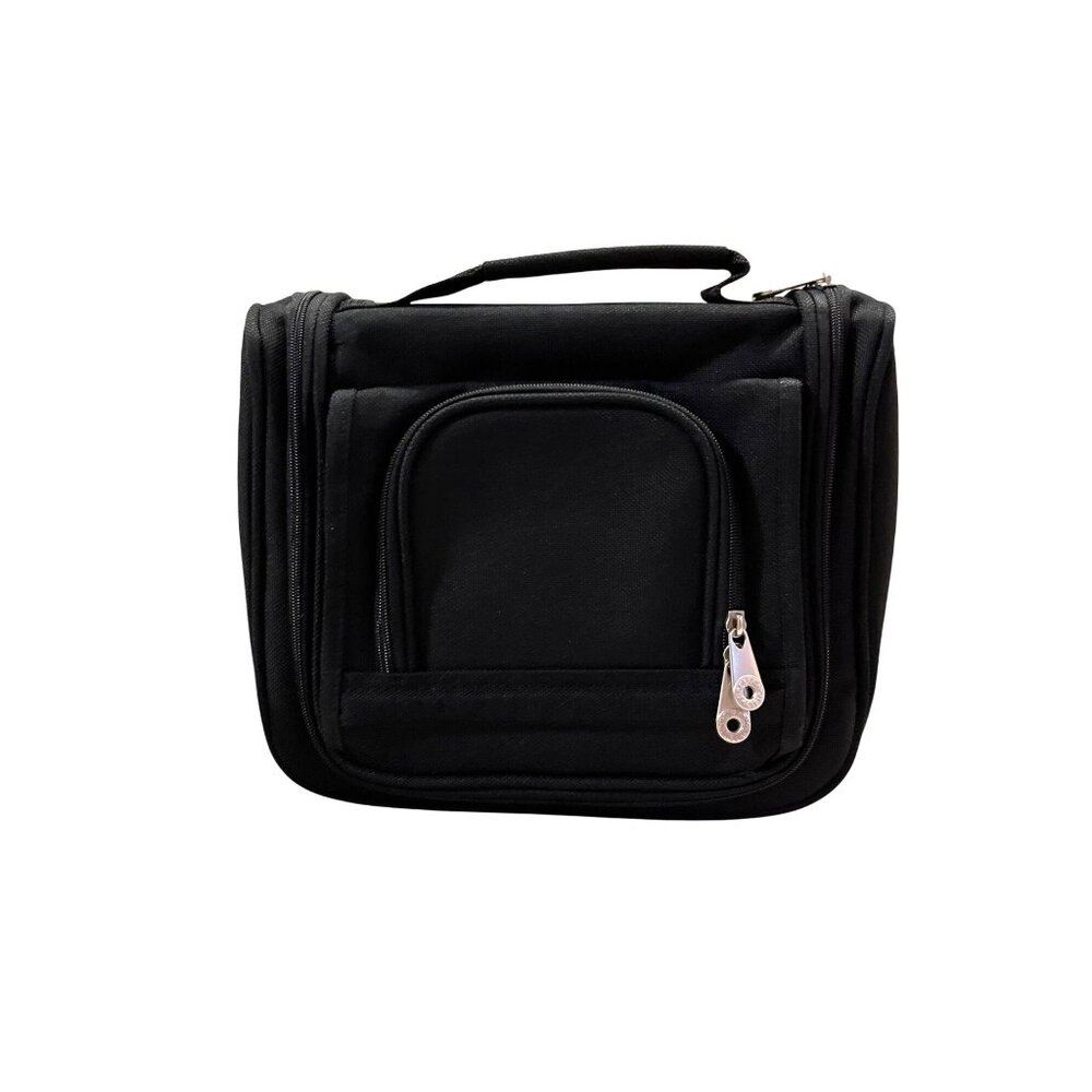 Golden Pacific Hanging Toiletry Travel Bag Black Organizer Used